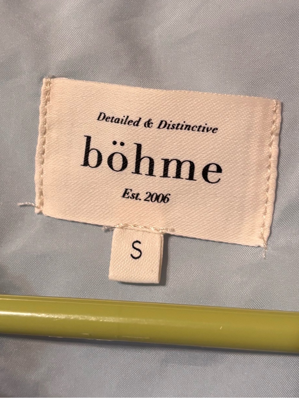 Bohme Blue Romy Lace Trim Midi Dress Small - Picture 2 of 5